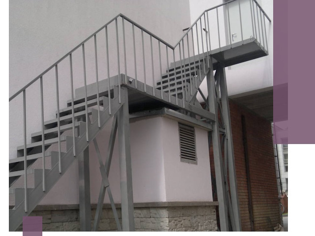 Монтаж пожарных лестниц под ключ в Уфе с гарантией качества