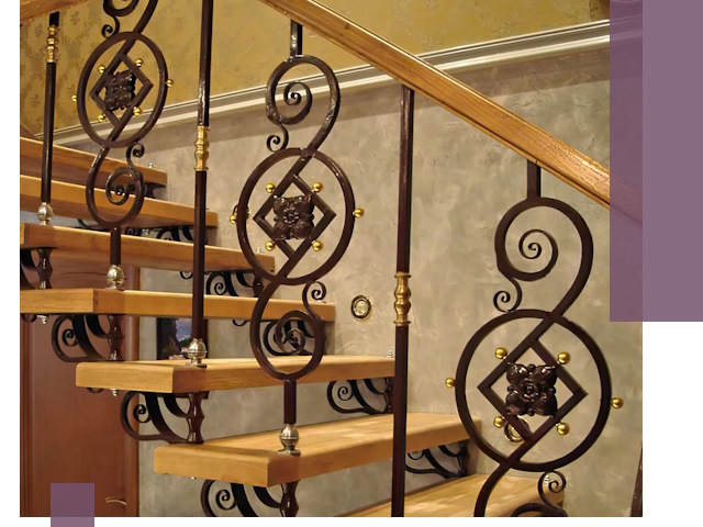 Изготовление кованых лестниц под ключ в Уфе