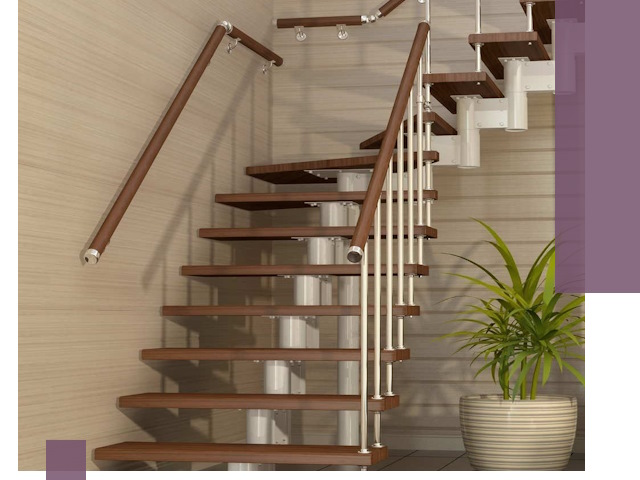 Изготовление модульных лестниц под ключ в Уфе