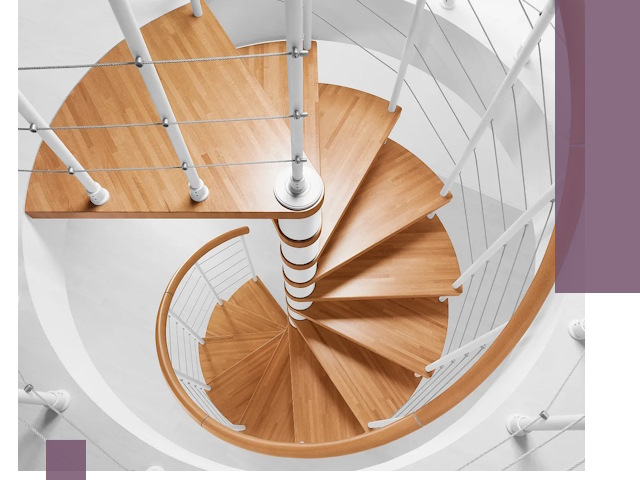 Изготовление винтовых лестниц под ключ в Уфе