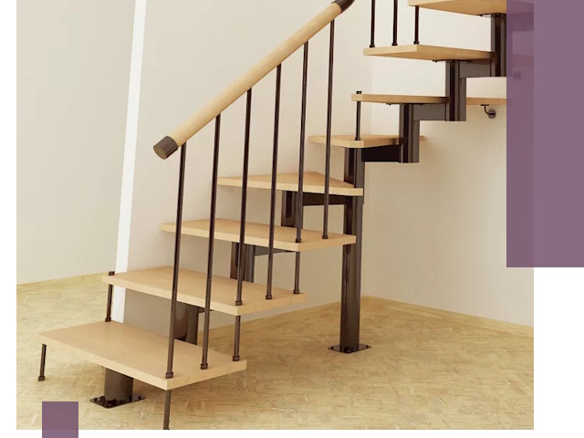 Монтаж лестниц на больцах в Уфе — быстро и надежно