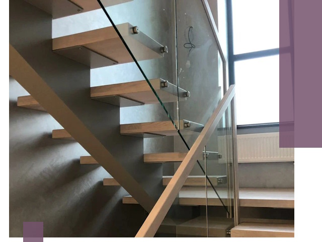 Изготовление лестниц на монокосоуре в Уфе с монтажом и гарантией