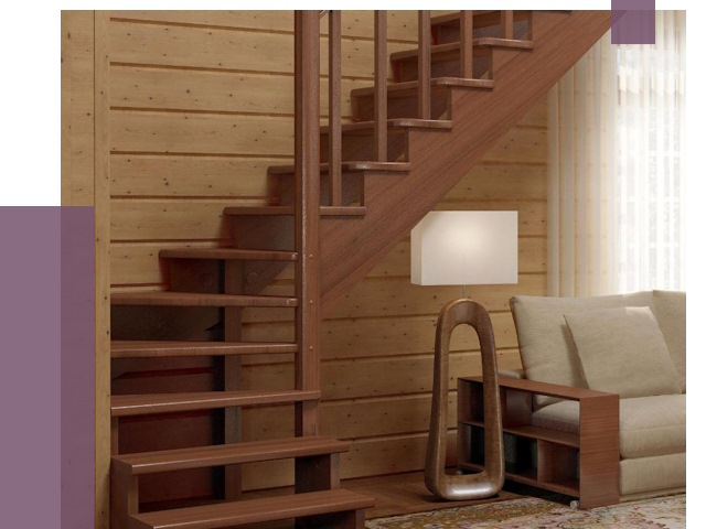 Лестницы эконом класса в Уфе от 18341 руб. бюджетные решения