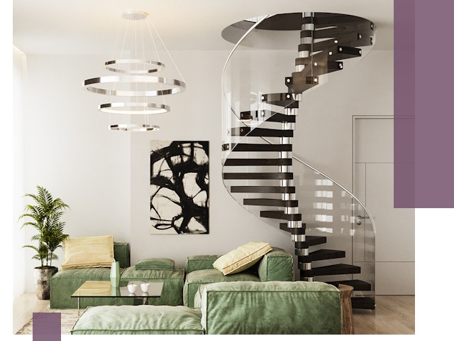 Лестницы для двухуровневой квартиры в Уфе — изготовление и монтаж