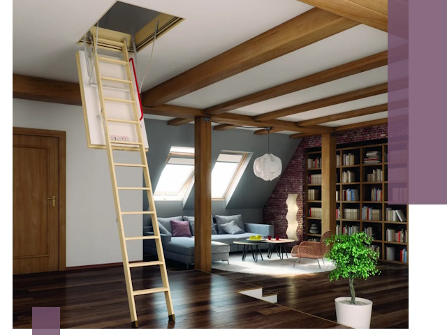 Чердачные лестницы под ключ в Уфе: изготовление и монтаж