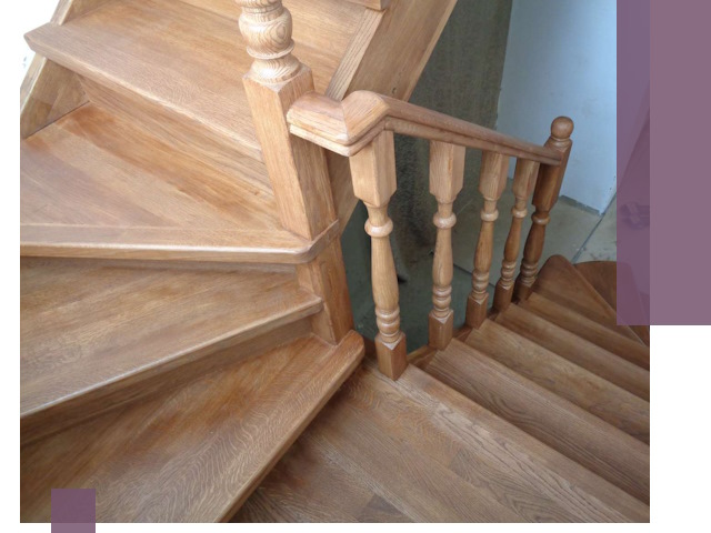 Дубовые лестницы под ключ в Уфе: изготовление и монтаж