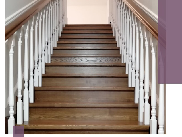 Лестницы из ясеня на заказ в Уфе — изготовление и монтаж