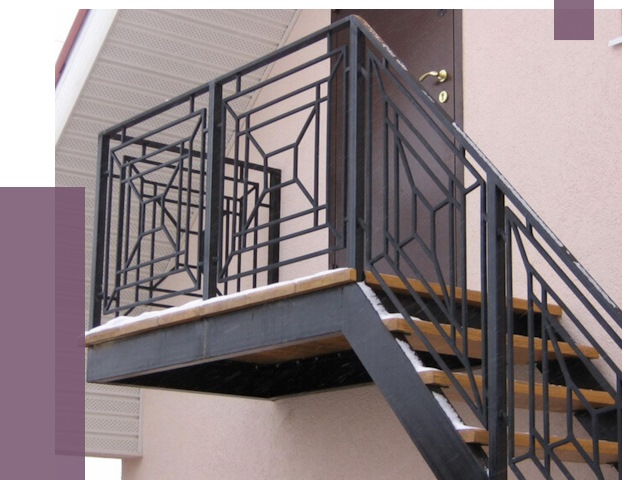 Металлические перила в Уфе от 4316 руб.  | ПРОЛЁТ-Уфа
