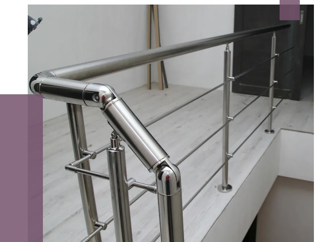Перила из нержавеющей стали в Уфе от 9042 руб. под ключ | ПРОЛЁТ-Уфа