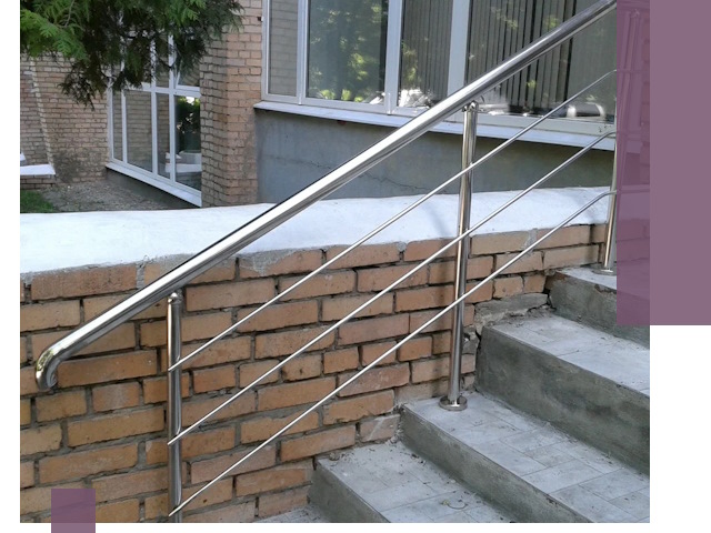 Перила из нержавеющей стали высокого качества в Уфе