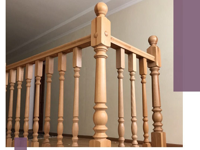 Деревянные перила на заказ в Уфе: монтаж и изготовление