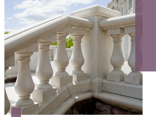 Балюстрады из металла и камня под ключ в Уфе