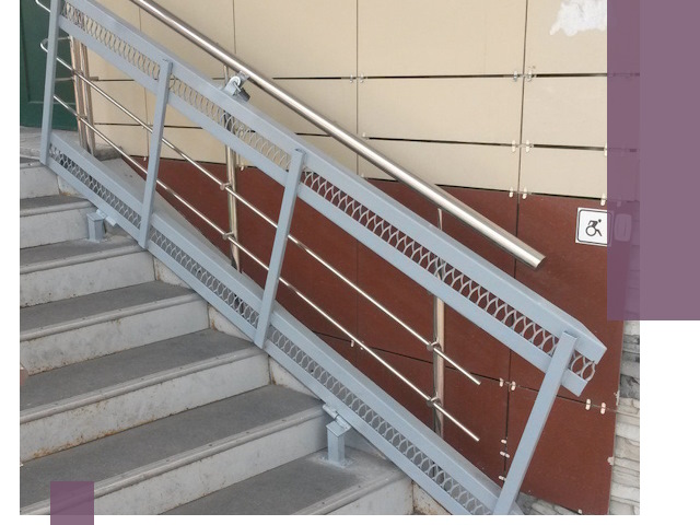 Изготовление откидных пандусов под ключ в Уфе