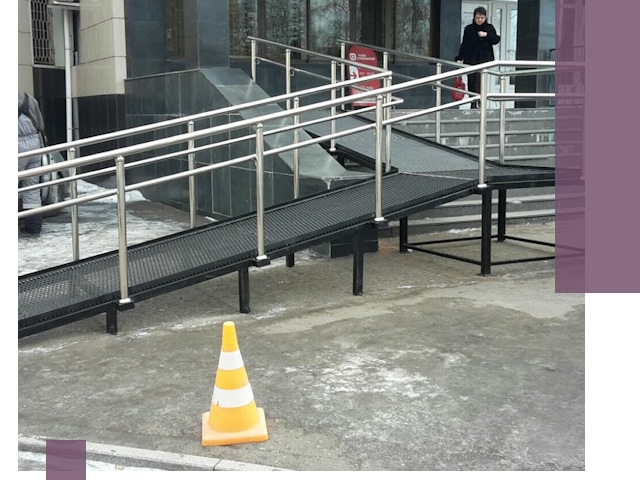 Стационарные пандусы под ключ в Уфе — изготовление и монтаж