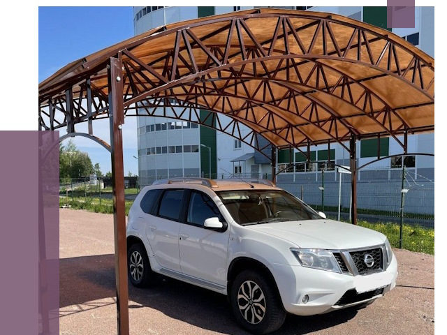 Недорогие навесы в Уфе от 43155 руб.  | ПРОЛЁТ-Уфа