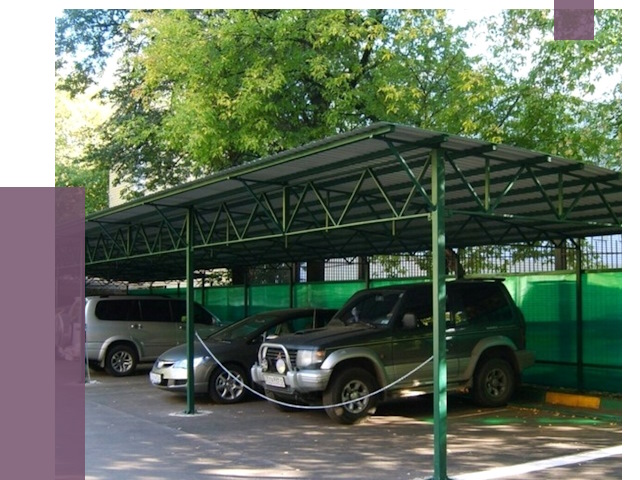 Навесы для парковки в Уфе от 80659 руб. заказать | ПРОЛЁТ-Уфа