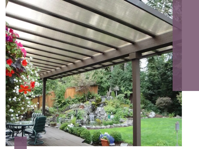 Навесы из поликарбоната под ключ в Уфе быстро и надёжно