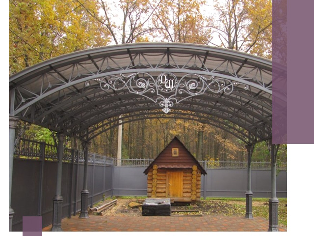 Кованые навесы премиум-класса под заказ в Уфе