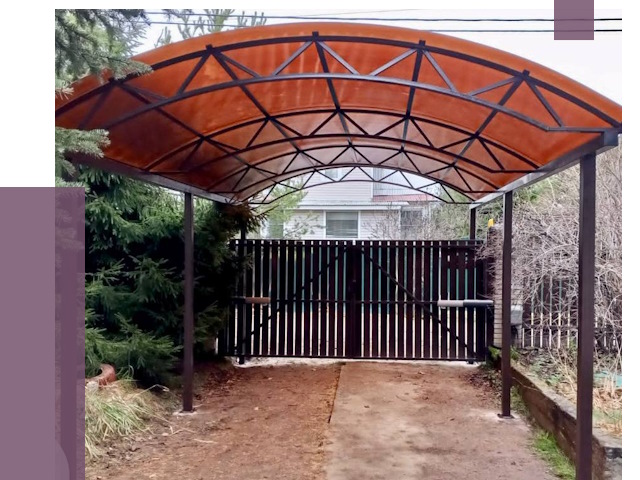 Арочные навесы в Уфе от 12792 руб. — изготовление и монтаж | ПРОЛЁТ-Уфа