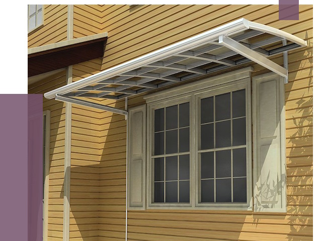 Козырьки над окнами в Уфе от 7655 руб. — монтаж, покупки | ПРОЛЁТ-Уфа