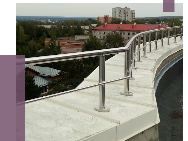 Парапеты и ограждения кровли в Уфе от 4983 руб. 