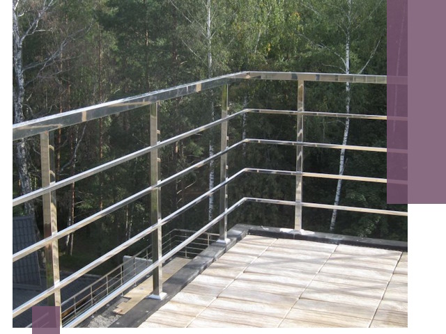 Парапеты из нержавеющей стали в Уфе — изготовление и монтаж