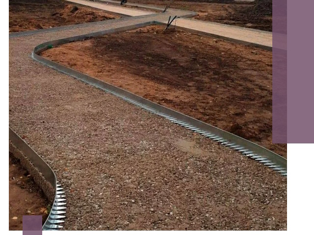 Металлические бордюры под ключ в Уфе — изготовление и монтаж