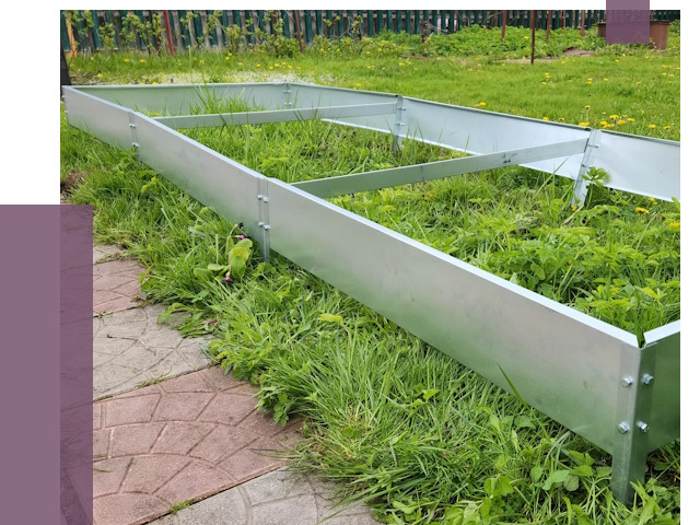 Металлические бордюры для грядок в Уфе от 1798 руб. 